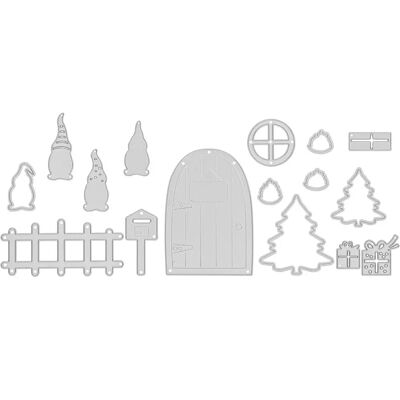 buttinette - Stanzschablonen-Set Wichtel - 3–9 cm - 17 pieces - Stencil set buttinette - Stanzschablonen-Set Wichtel - 3–9 cm - 17 pieces - Stencil set