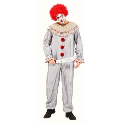 buttinette - Combinaison clown diabolique - Grau - Costume buttinette - Combinaison clown diabolique - Grau - Costume