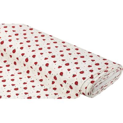 buttinette - Marienkäfer Jersey - weiß/rot - 150cm - Knit fabric buttinette - Marienkäfer Jersey - weiß/rot - 150cm - Knit fabric