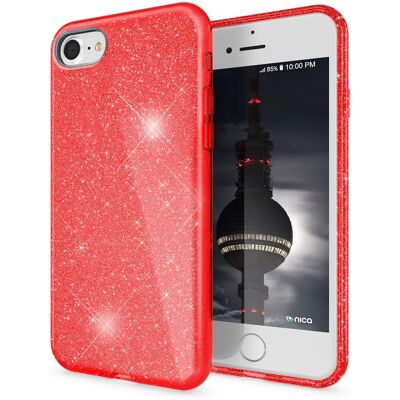 Nalia iPhone SE 2. / 3. Generation, 7, 8 Glitzer Handyhülle Nalia iPhone SE 2. / 3. Generation, 7, 8 Glitzer Handyhülle