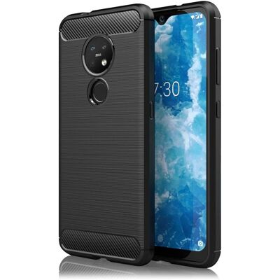 Nalia Nokia 7.2, 6.2 Carbon Look Smartphone Hülle Nalia Nokia 7.2, 6.2 Carbon Look Smartphone Hülle