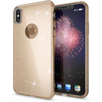 Nalia iPhone XS Max Gold Slim Hülle - Smartphone Cover Nalia iPhone XS Max Gold Slim Hülle - Smartphone Cover