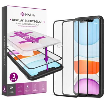 Nalia Schutzglas & Applikator - 9H Härte, Einfach Installieren, Fingerabdruckresistent Nalia Schutzglas & Applikator - 9H Härte, Einfach Installieren, Fingerabdruckresistent