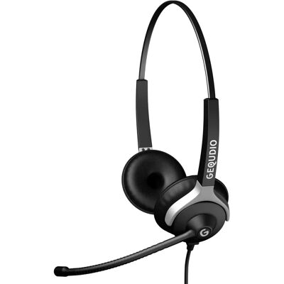 Casque GEQUDIO WA9027 - Filaire Bureau/Appel - Noir - Publicité Casque GEQUDIO WA9027 - Filaire Bureau/Appel - Noir - Publicité