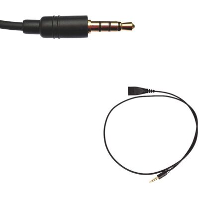 Accessoires pour casque & téléphone Gequdio - Câble jack 3,5mm - Noir - Publicité Accessoires pour casque & téléphone Gequdio - Câble jack 3,5mm - Noir - Publicité