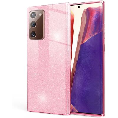 Nalia Samsung Galaxy Note20 Pink Glitzerhülle - Smartphone Hülle Nalia Samsung Galaxy Note20 Pink Glitzerhülle - Smartphone Hülle
