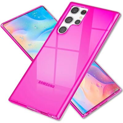 Nalia Klars transparente Neon Silikon Hülle für Samsung Galaxy S22 Ultra - Smartphone Hülle Nalia Klars transparente Neon Silikon Hülle für Samsung Galaxy S22 Ultra - Smartphone Hülle