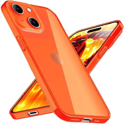 Nalia Klar - iPhone 15 Plus - Orange - Neon Silikonhülle - Phone case Nalia Klar - iPhone 15 Plus - Orange - Neon Silikonhülle - Phone case