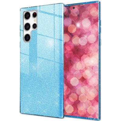 Nalia - Galaxy S24 Ultra - Blau - Glitter Hybrid Hülle Nalia - Galaxy S24 Ultra - Blau - Glitter Hybrid Hülle