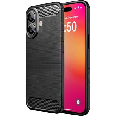 Nalia - iPhone 16 Plus - Carbon-Look - Schwarz - Smartphone Case Nalia - iPhone 16 Plus - Carbon-Look - Schwarz - Smartphone Case