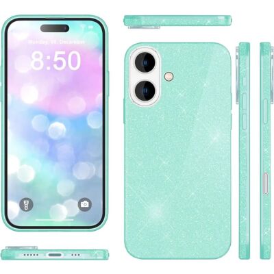 Nalia - Glitzer Hybrid Hülle - Grün - Smartphone case Nalia - Glitzer Hybrid Hülle - Grün - Smartphone case