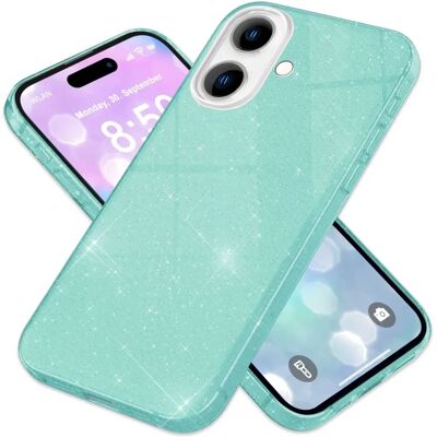 Nalia - Glitzer Hybrid Hülle - Grün - Smartphone case Nalia - Glitzer Hybrid Hülle - Grün - Smartphone case