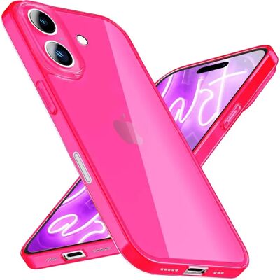 Nalia Klar Neon Silikon Hülle - iPhone 16 Plus Handyhülle Nalia Klar Neon Silikon Hülle - iPhone 16 Plus Handyhülle