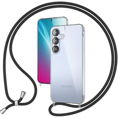 Nalia Hangit Schwarze Transparente Crossbody-Lanyard Handyhülle Nalia Hangit Schwarze Transparente Crossbody-Lanyard Handyhülle