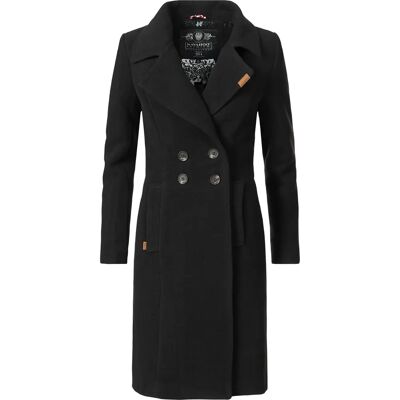 NAVAHOO Manteau d'Hiver Wooly - Long Élégant en Aspect Laine - Publicité NAVAHOO Manteau d'Hiver Wooly - Long Élégant en Aspect Laine - Publicité