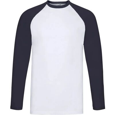 Fruit of the Loom T-shirt baseball manches longues - Publicité Fruit of the Loom T-shirt baseball manches longues - Publicité
