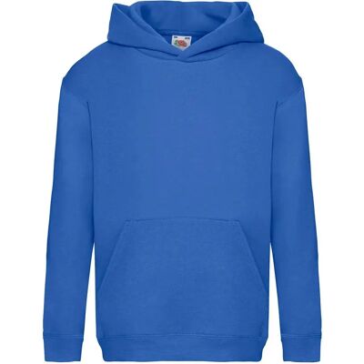 Fruit of the Loom - Sweat Premium Hooded Sweat Kids - Bleu - Publicité Fruit of the Loom - Sweat Premium Hooded Sweat Kids - Bleu - Publicité