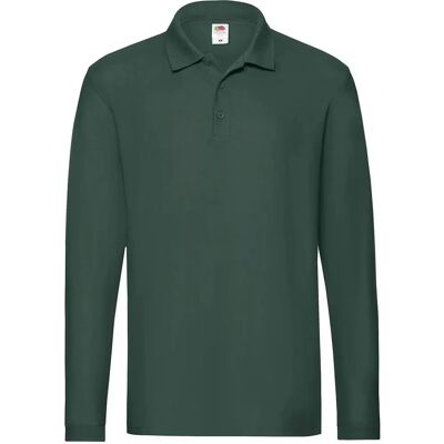 Fruit of the Loom - Polo Premium Long Sleeve Polo - Vert - Polo shirt - Publicité Fruit of the Loom - Polo Premium Long Sleeve Polo - Vert - Polo shirt - Publicité