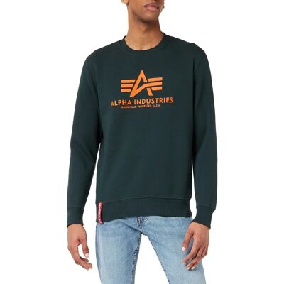 Alpha Industries Sweat-shirt de Base (178302) - vert/jaune (178302-353) Alpha Industries Sweat-shirt de Base (178302) - vert/jaune (178302-353)