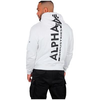 Alpha Industries Back Print Hoody (178318) - white (178318-09) Alpha Industries Back Print Hoody (178318) - white (178318-09)