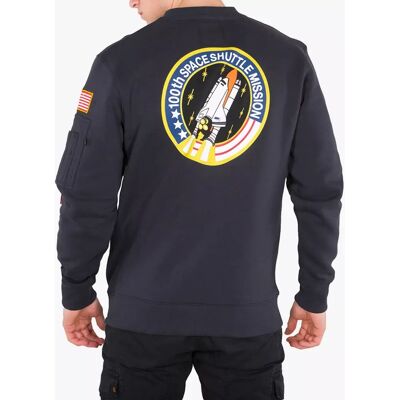 Alpha Industries Sweatshirt Space Shuttle (178307) - rep. bleu (178307-07) Alpha Industries Sweatshirt Space Shuttle (178307) - rep. bleu (178307-07)