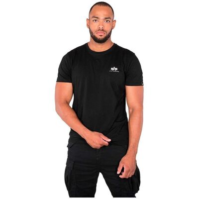 Alpha Industries Basic T Małe Logo (188505) - czarny Alpha Industries Basic T Małe Logo (188505) - czarny