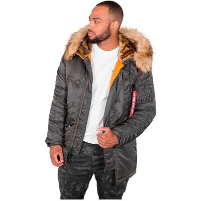 Alpha Industries N3B VF 59 Mężczyzna - szaro-czarny Alpha Industries N3B VF 59 Mężczyzna - szaro-czarny