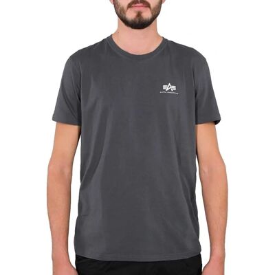 Alpha Industries Basic T Small Logo (188505) - black/grey Alpha Industries Basic T Small Logo (188505) - black/grey