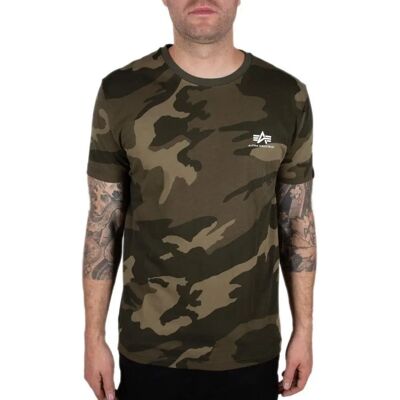 Alpha Industries Basic T Small Logo (188505) - camo Alpha Industries Basic T Small Logo (188505) - camo