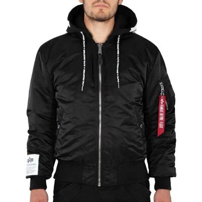Kurtka Alpha Industries MA-1 Zip (118101) - czarna Kurtka Alpha Industries MA-1 Zip (118101) - czarna