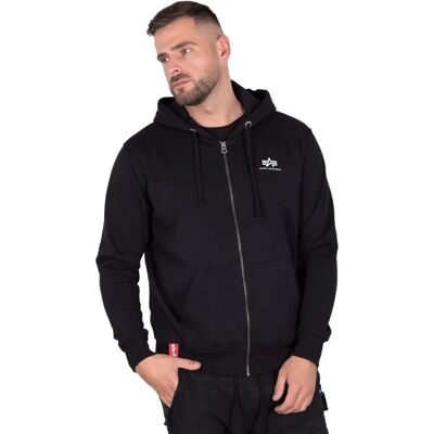 Alpha Industries Basic Zip Hoody (118342) - noir Alpha Industries Basic Zip Hoody (118342) - noir