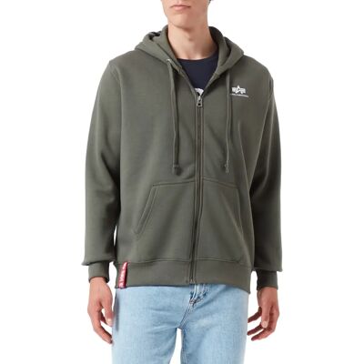 Alpha Industries Basic Zip Hoody (118342) - mørke oliven Alpha Industries Basic Zip Hoody (118342) - mørke oliven