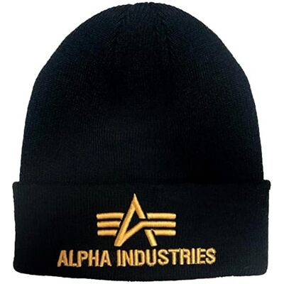 Alpha Industries 3D Beanie (168910) - schwarz gelb gold Alpha Industries 3D Beanie (168910) - schwarz gelb gold