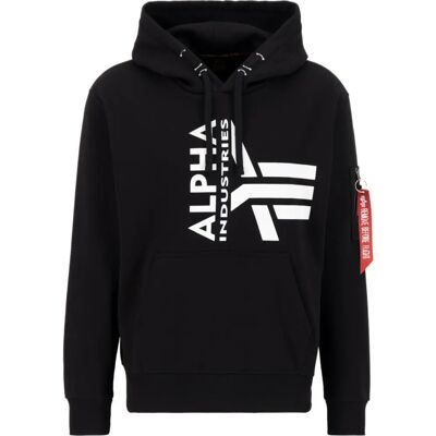 Hoodie Alpha Industries pour Hommes - Logo en Mousse - Coupe Regular Hoodie Alpha Industries pour Hommes - Logo en Mousse - Coupe Regular