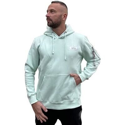 Hoodie à impression arrière vert XS d'Alpha Industries - Hoodie Hoodie à impression arrière vert XS d'Alpha Industries - Hoodie