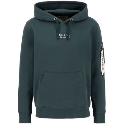 Sweat à capuche en coton biologique Alpha Industries - Coupe régulière Sweat à capuche en coton biologique Alpha Industries - Coupe régulière