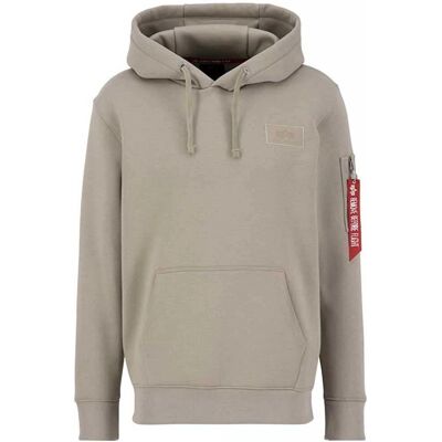 Hoodie Alpha Industries avec impression dans le dos (178318) - beige (178318-679) Hoodie Alpha Industries avec impression dans le dos (178318) - beige (178318-679)