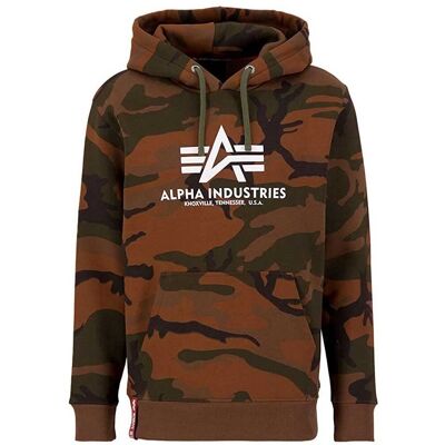Alpha Industries Herren - Basic Hoodie Camo - Kapuzenpullover für Freizeit & Sport Alpha Industries Herren - Basic Hoodie Camo - Kapuzenpullover für Freizeit & Sport