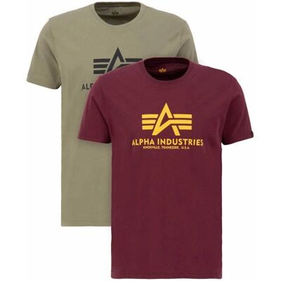Alpha Industries Basic T 2 Sztuka - T-Shirt Alpha Industries Basic T 2 Sztuka - T-Shirt