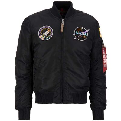 Kurtka Alpha Industries Ma-1 Vf Nasa (166107) czarna Kurtka Alpha Industries Ma-1 Vf Nasa (166107) czarna