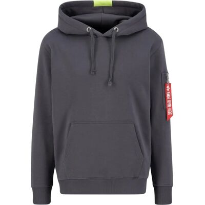 Alpha Industries Red Stripe Hoodie - Vintage Gray Men’s Alpha Industries Red Stripe Hoodie - Vintage Gray Men’s