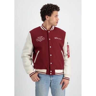 Alpha Industries Varsity Air Force Jacke (138107) - rot Alpha Industries Varsity Air Force Jacke (138107) - rot