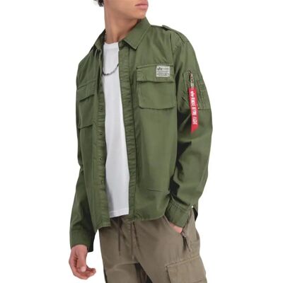 Alpha Industries Men - Shirts Urban Military Shirt - Short Sleeve - Dark Olive Alpha Industries Men - Shirts Urban Military Shirt - Short Sleeve - Dark Olive
