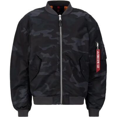 Alpha Industries MA-1 CS Bomerjakke - Sort Camo - M - Herre Alpha Industries MA-1 CS Bomerjakke - Sort Camo - M - Herre