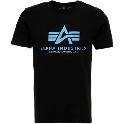 Alpha Industries Mężczyźni - Basic Foil Print T-Shirt - T-Shirt Alpha Industries Mężczyźni - Basic Foil Print T-Shirt - T-Shirt
