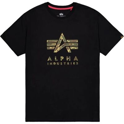 Alpha Industries Uomo - T-Shirt con Stampa Camouflage Puff - Maglietta Alpha Industries Uomo - T-Shirt con Stampa Camouflage Puff - Maglietta