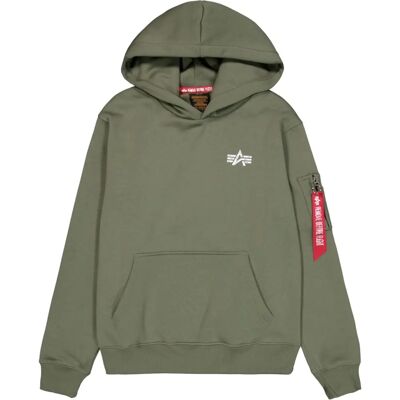 Alpha Industries Uomo - Felpa con Cappuccio Signature BP Alpha Industries Uomo - Felpa con Cappuccio Signature BP