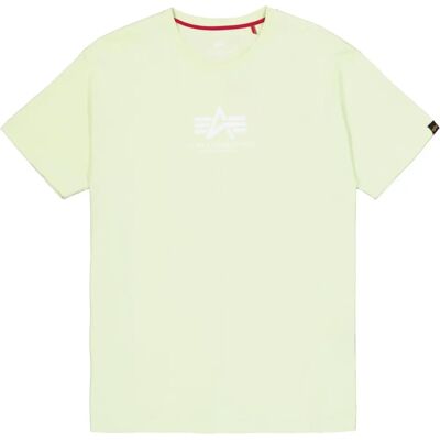 Alpha Industries Mężczyzna - Podstawowa Koszulka z Logo na Środku - T-Shirt Alpha Industries Mężczyzna - Podstawowa Koszulka z Logo na Środku - T-Shirt