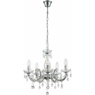 ETC-SHOP - LED lampadario - 44 cm - 5x E14 - Lampadario ETC-SHOP - LED lampadario - 44 cm - 5x E14 - Lampadario