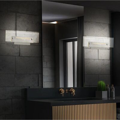 ETC-SHOP - LED Wall Lamp 2 Pack - Chrome - Wall lamp ETC-SHOP - LED Wall Lamp 2 Pack - Chrome - Wall lamp
